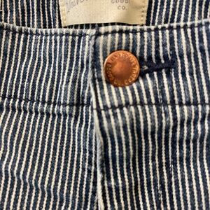 Pinstriped Blue Jeans XL